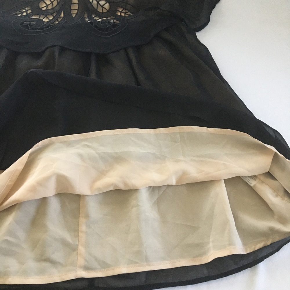 The Impecable Pig | Black Chiffon Dress, Medium - Picture 12 of 16